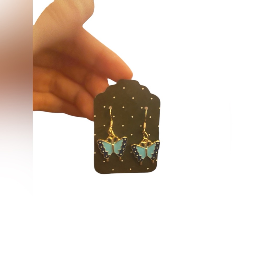 Blue Butterfly Earrings